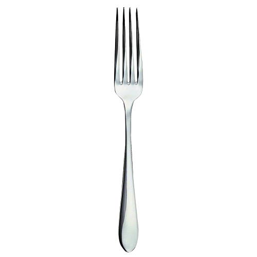 Polished silver metal dinner fork with pointed tines in flatware and kitchenware collections under $50
