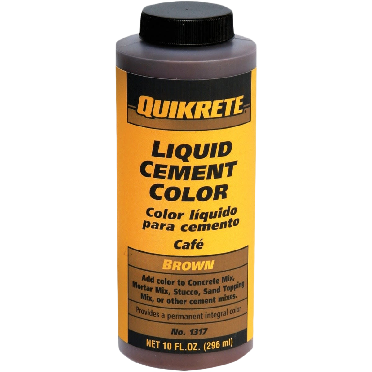Bottle of brown liquid cement color for concrete and masonry projects in sealers and paint supplies collections