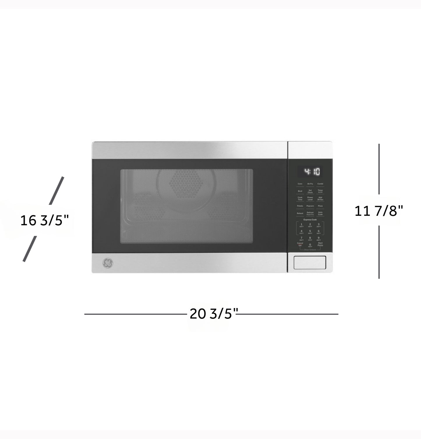 GE® 1.0 Cu. Ft. Capacity Countertop Convection Microwave Oven with Air Fry