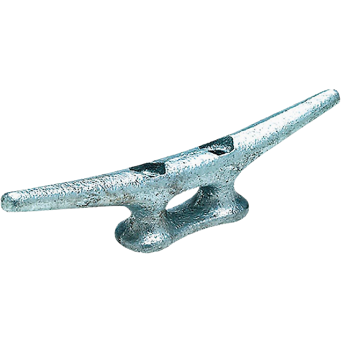 Galvanized iron open base dock cleat for durable marine use, suitable for hardware and home improvement collections under $50