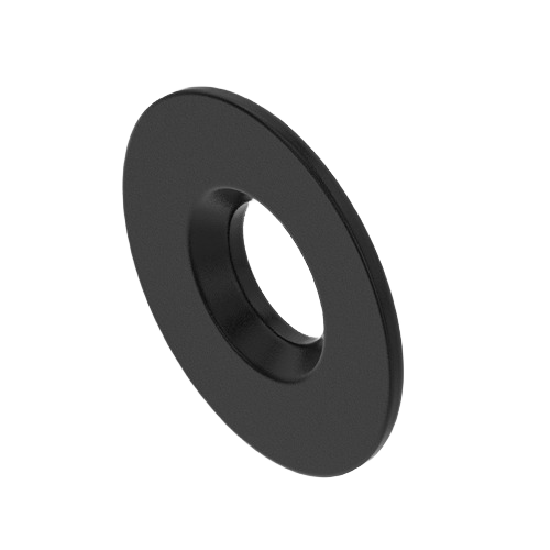 Black plastic washer designed for John Deere hardware in the nuts, bolts, and washers category under $25