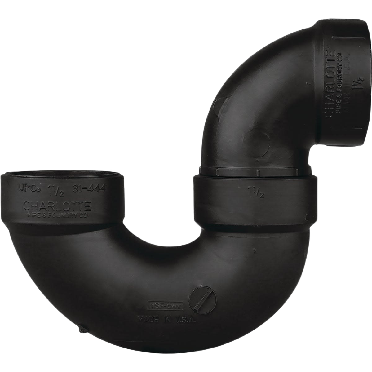 Black ABS P-Trap with durable Schedule 40 DWV construction for plumbing in Pipes & Fittings and Under $50 collections