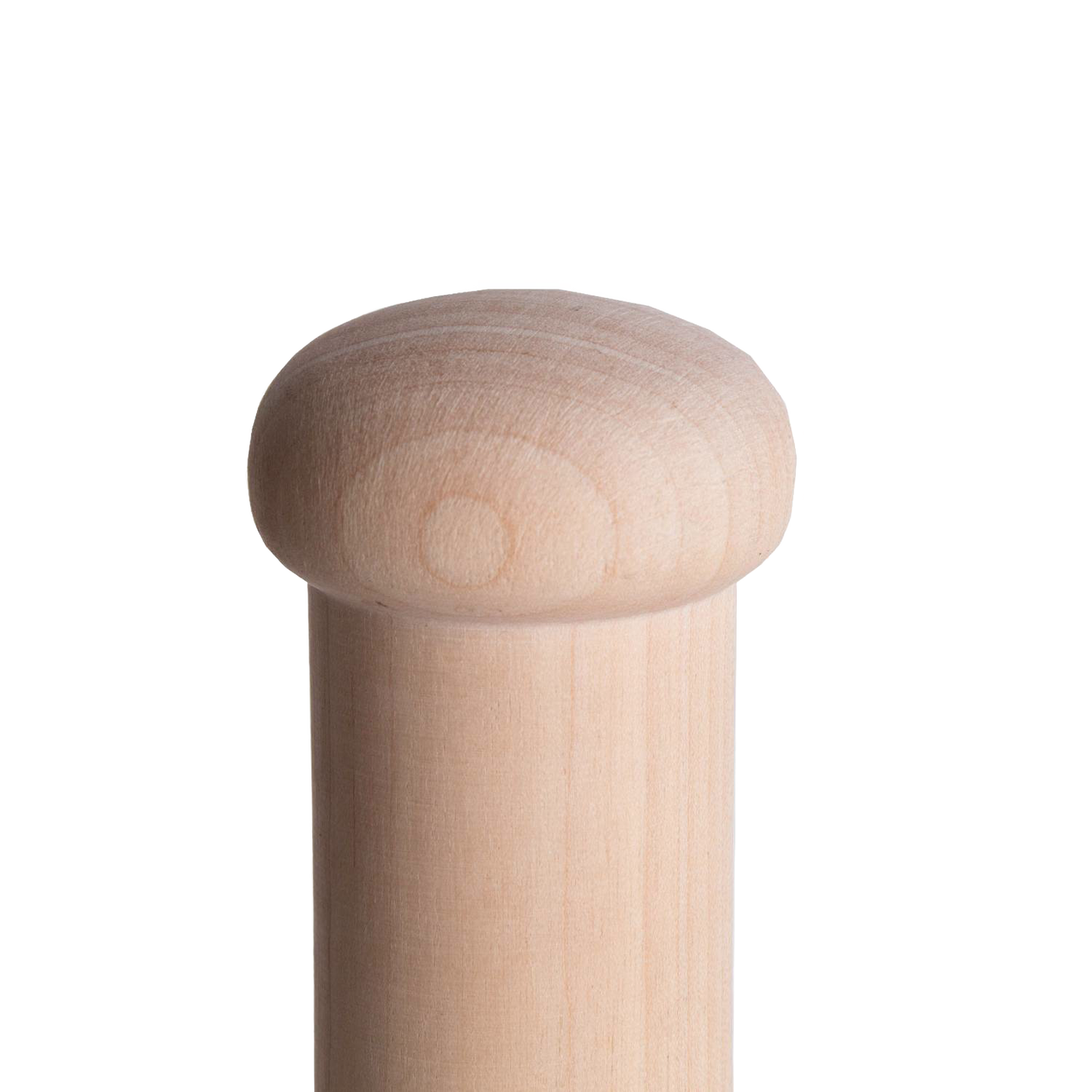 Close-up of smooth birch wood mallet head designed for woodworking and tool accessories under $50 collections
