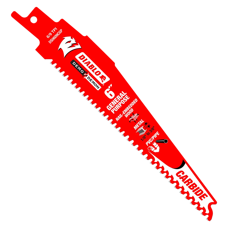 Red 6-inch carbide saw blade for woodworking and metal cutting in power tool accessories under $50 collection