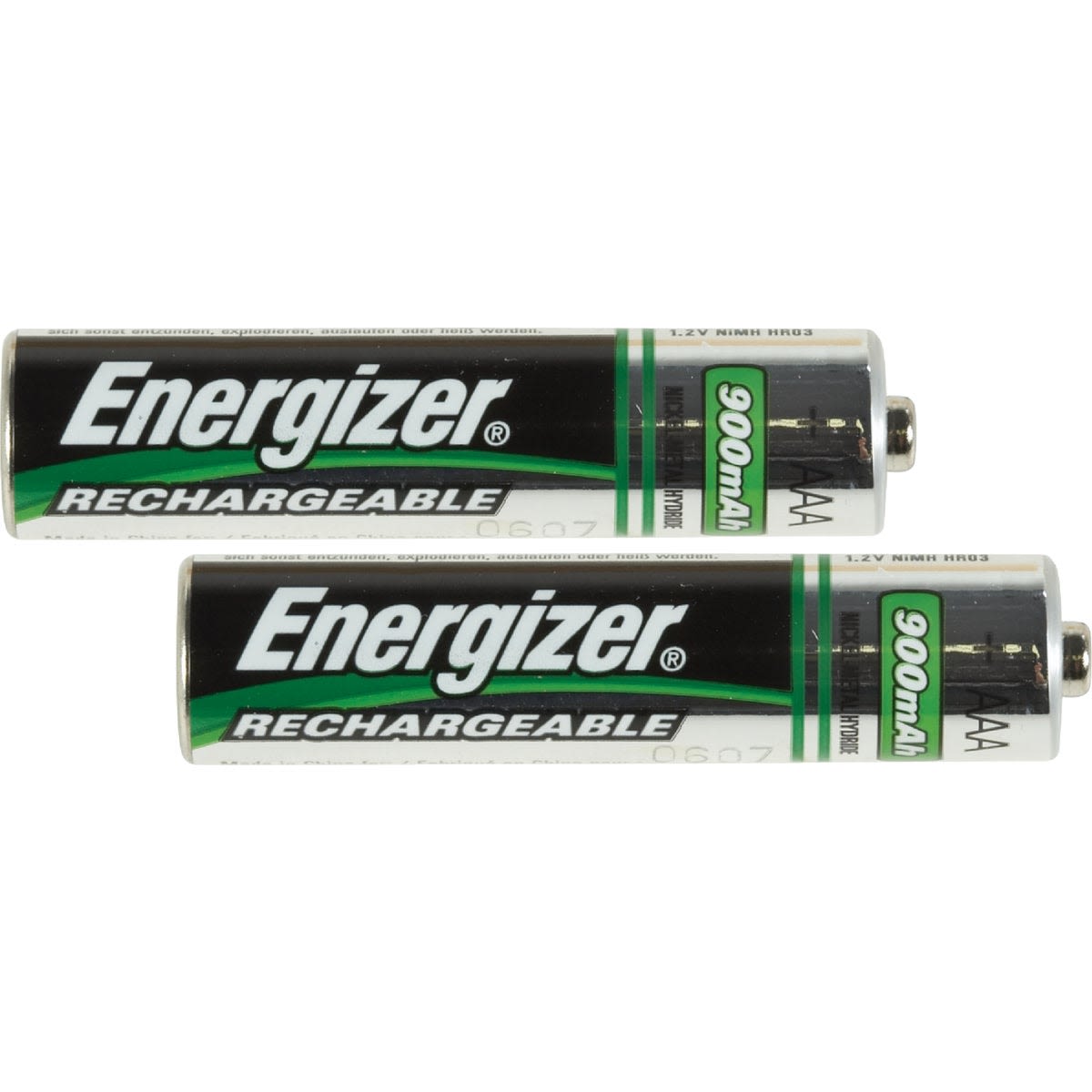 Pair of AAA rechargeable batteries with 900mAh capacity for household and electrical use under $50 collection