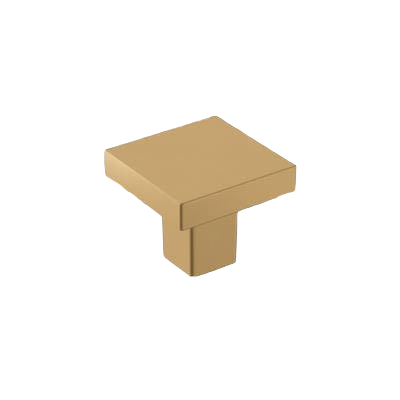 Square champagne bronze cabinet knob with modern European style for hardware and furniture accessories collections