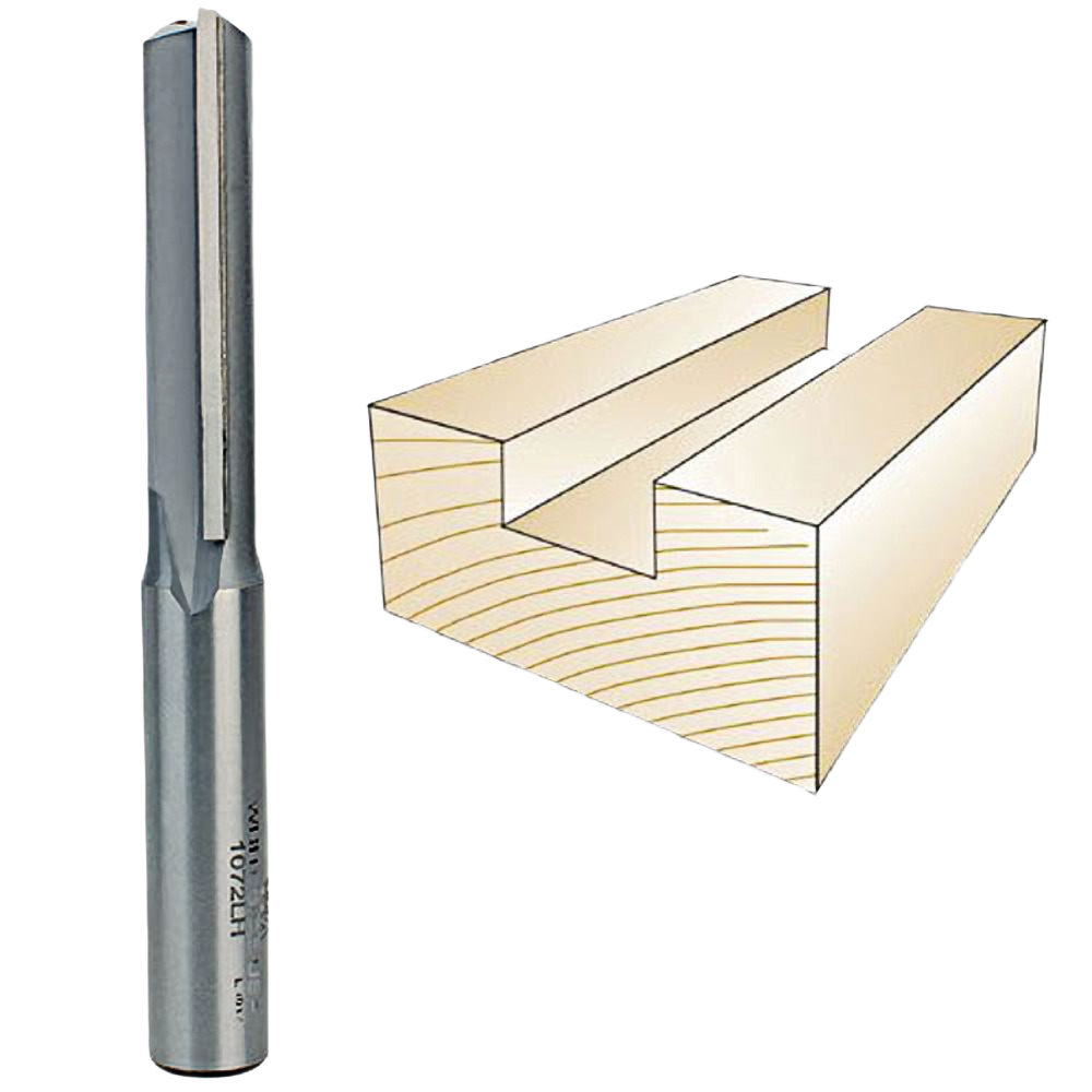 Whiteside left hand straight router bit for woodworking grooves and dados from Tool Accessories and Drill Bits collections