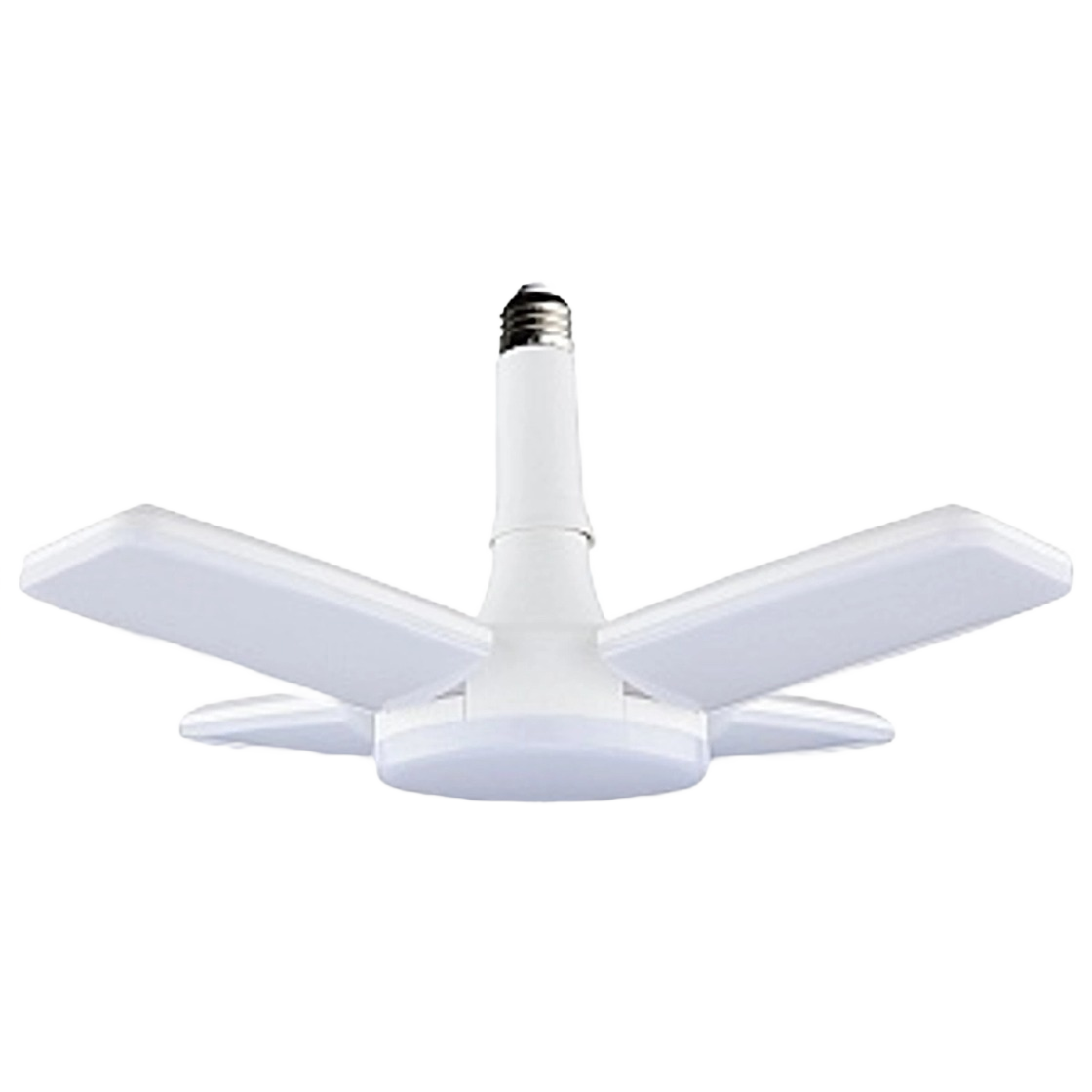 Adjustable four-panel LED garage utility light in white for versatile illumination in utility lighting collections under $50