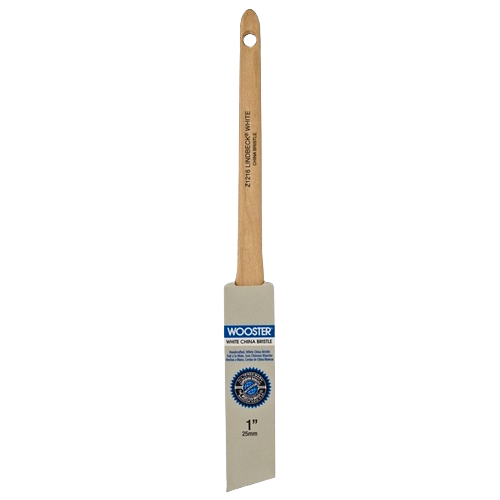 Thin angle sash paint brush with white China bristle and wooden handle for home improvement under $50 collection