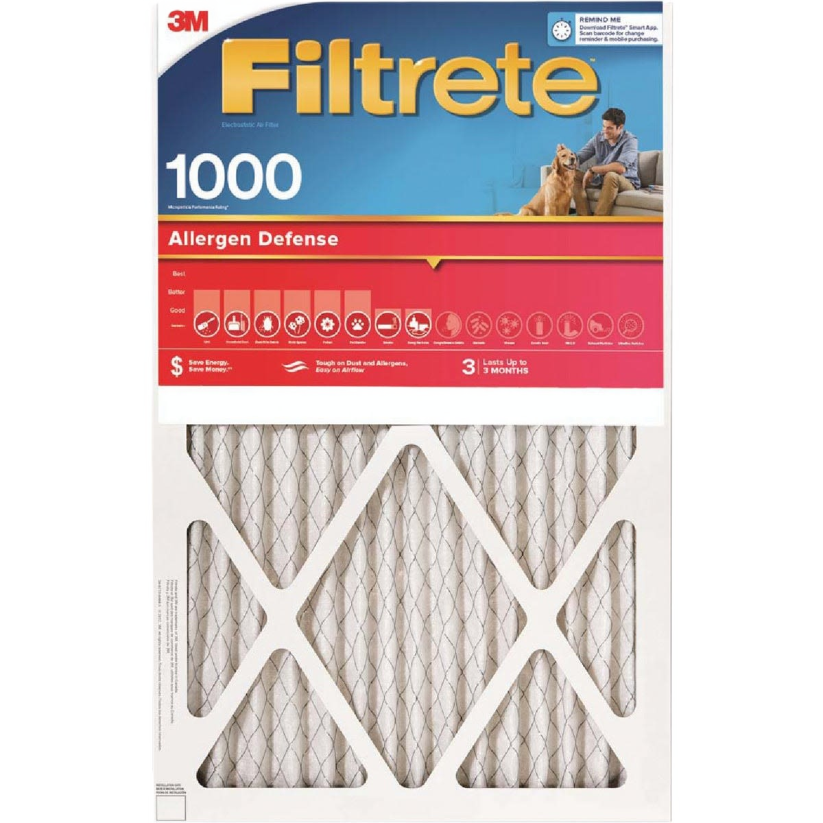 Filtretre allergen defense air filter in heating and cooling collection under 50 for home improvement