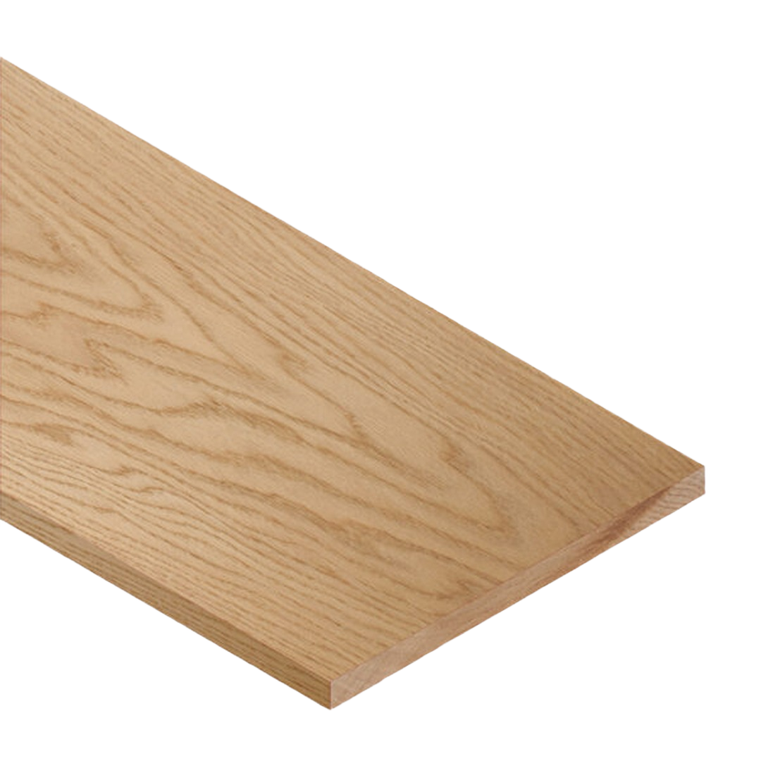 Smooth surfaced oak wood board with natural grain pattern for woodworking and home improvement projects