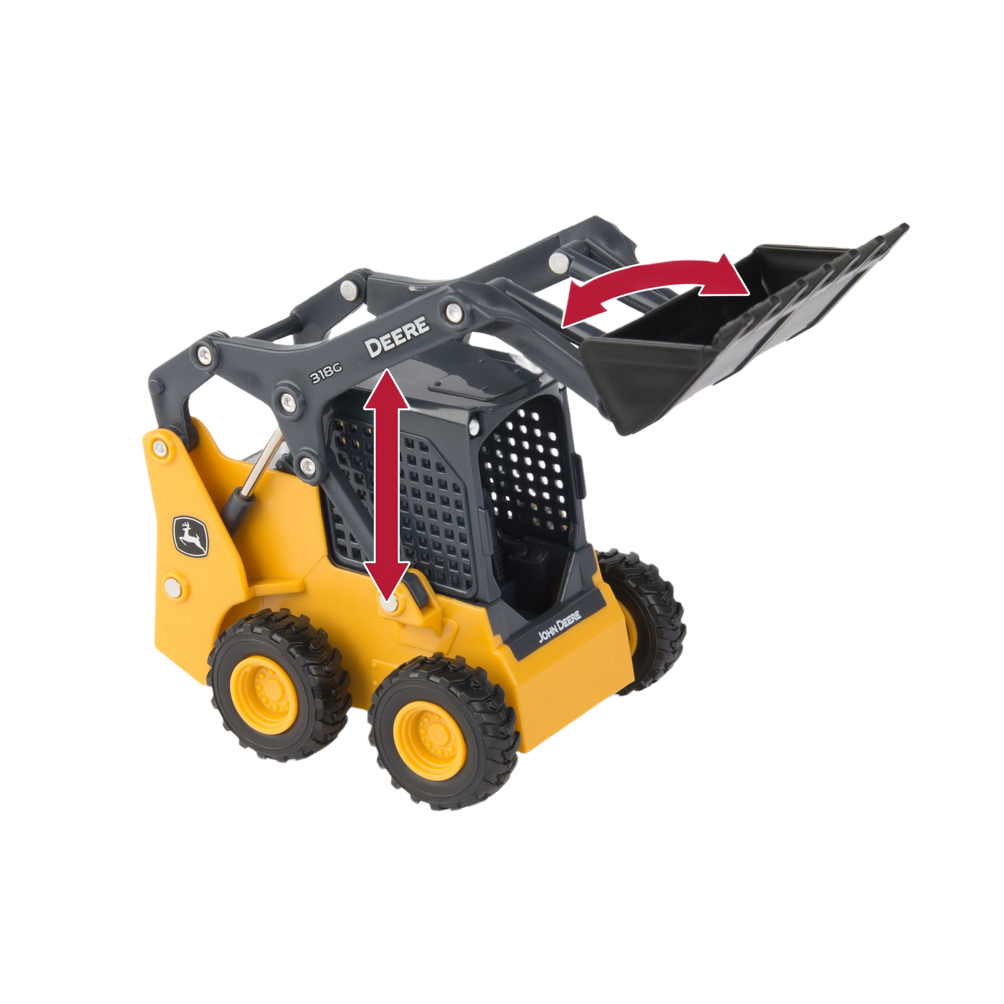 TOMY John Deere 1:32 Scale Model 318G Skid Steer Loader