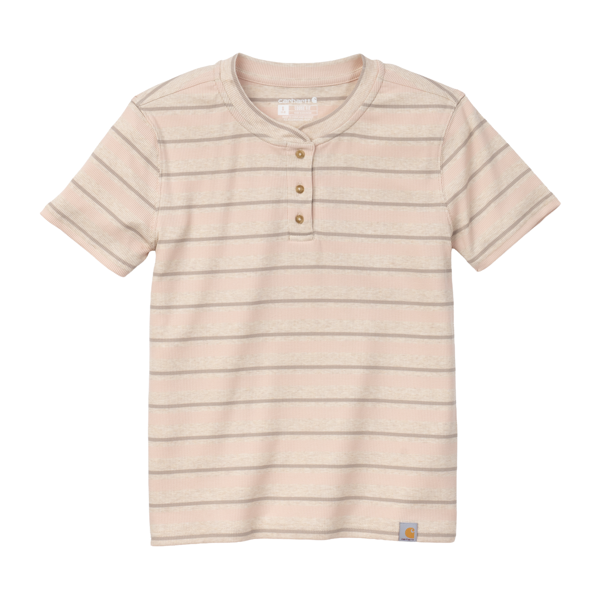 Carhartt Women's TENCEL Fiber Series Relaxed Ribbed Henley T-Shirt