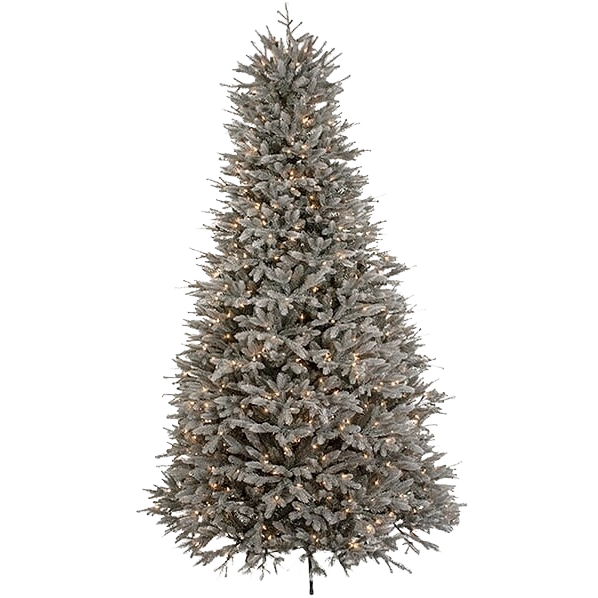 4-foot blue spruce artificial Christmas tree with built-in warm incandescent lights for holiday décor collections