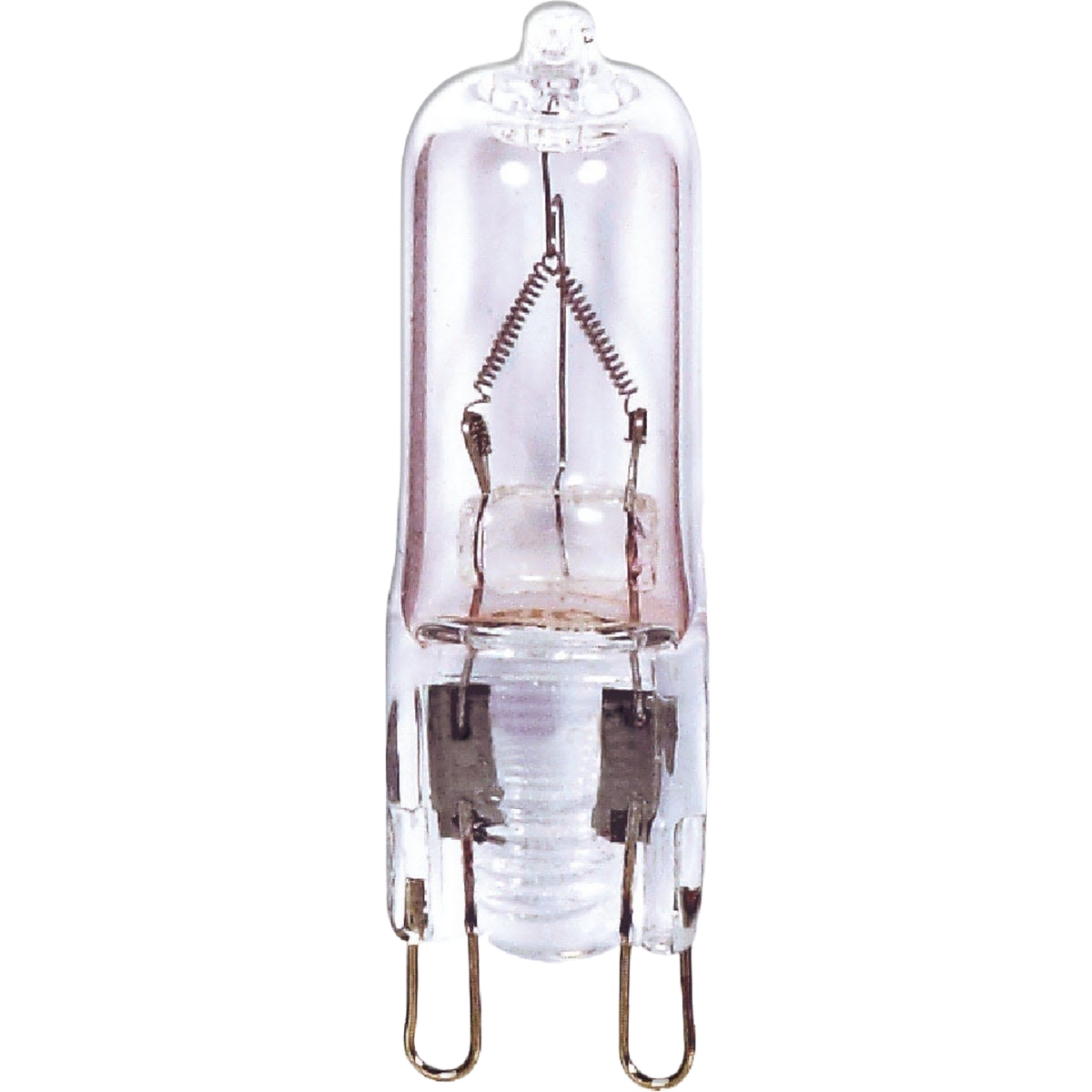 Clear halogen bi-pin bulb with double loop filament suitable for lighting and electrical home improvement projects under $50