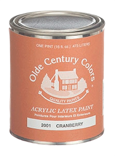 One pint can of Olde Century Colors cranberry acrylic latex paint for specialty paint and home improvement collections under $50