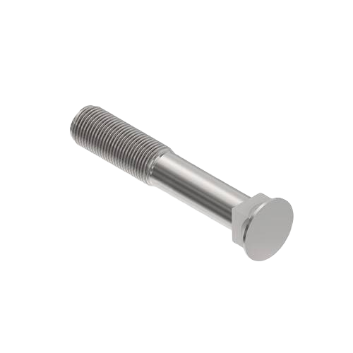 Metal plow bolt with threaded shaft and flat head for John Deere hardware in nuts, bolts & washers collection under $50