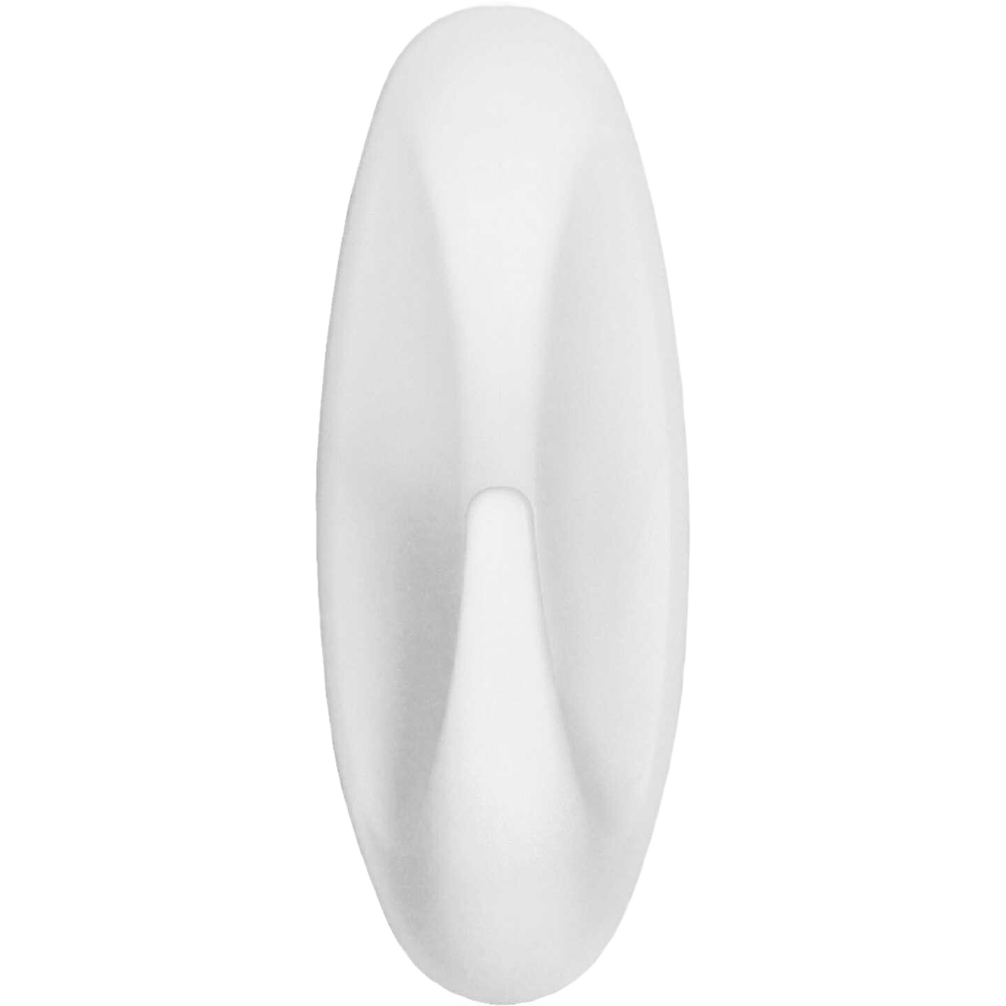 White medium-sized waterproof adhesive hook for damage-free hanging in hardware and fasteners under $50 collections