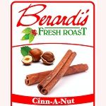 Package of Berardi's coffee beans featuring cinnamon sticks and nuts illustration on white background