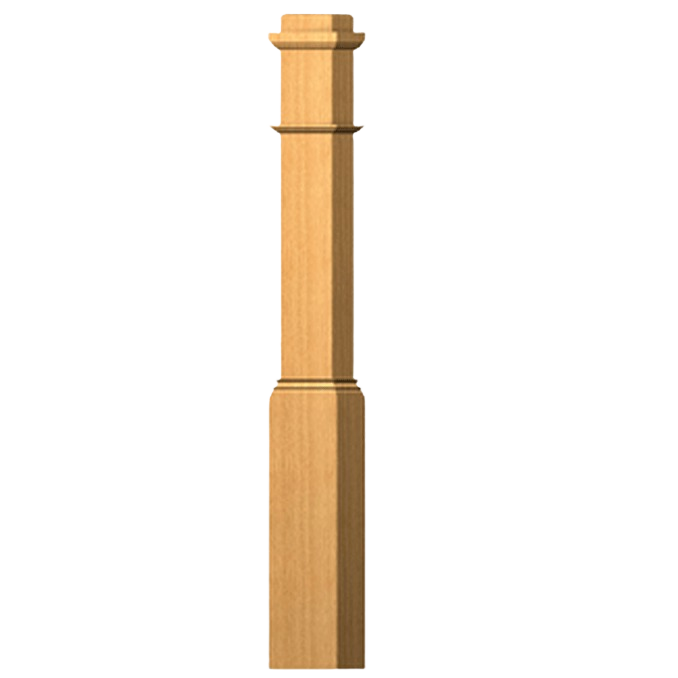 Stairtrends 6-1/2 in. x 55 in. Poplar Box Newel