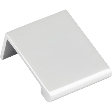 Polished chrome tab pull with modern minimalist design for cabinet and furniture hardware collections under $50