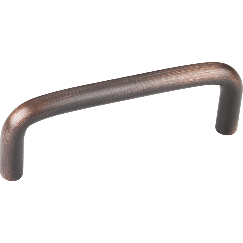 Brushed oil rubbed bronze cabinet pull with curved edges for furniture hardware and home improvement projects under $50