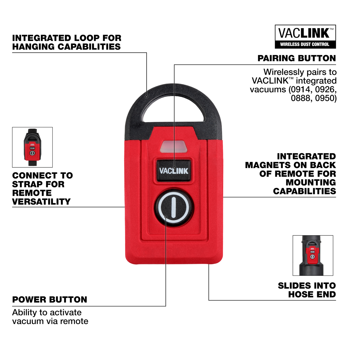 Milwaukee VACLINK™ Wireless Dust Control Remote