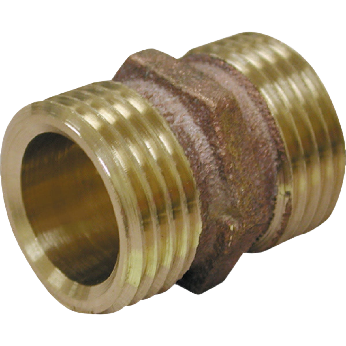 Brass male hose fitting adapter with threaded ends for plumbing in pipes and fittings under $50 collection