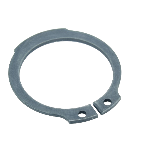 Metal snap ring for securing components in John Deere parts and accessories, suitable for tools and home improvement tasks