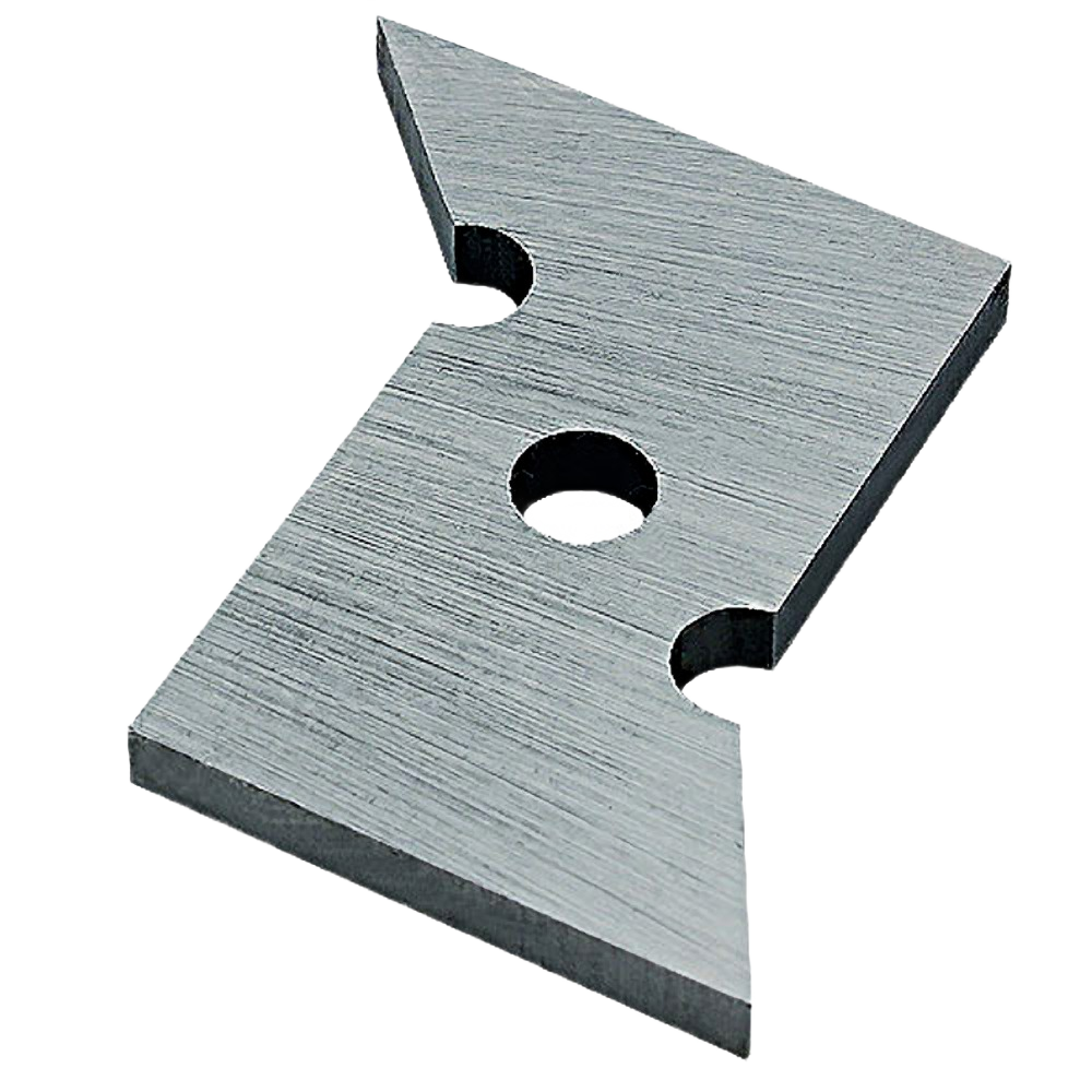 Replacement cutter blade with beveled edges for woodturning tools in Robert Sorby woodworking tools collection