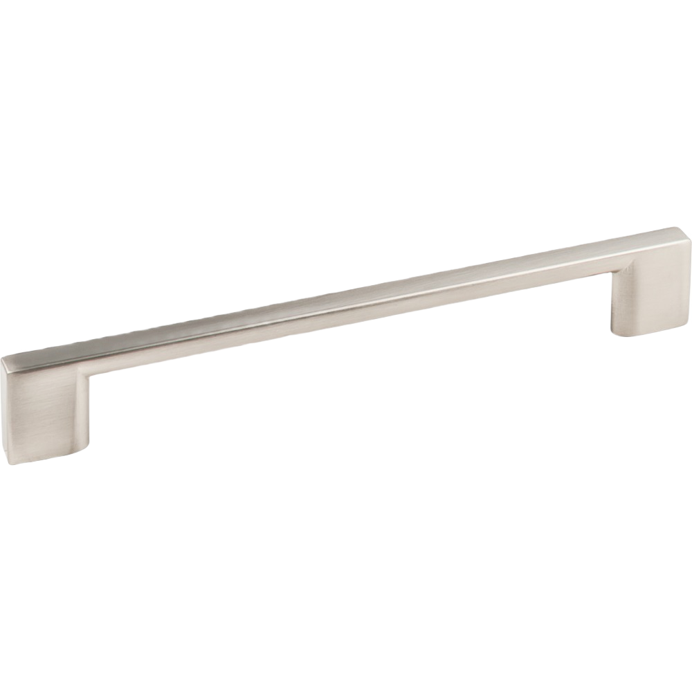 Satin nickel cabinet pull handle with sleek modern design for furniture hardware and home improvement projects under $50