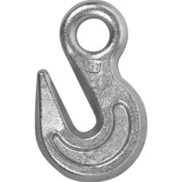 Drop-forged zinc-plated eye grab hook with diamond pattern for secure grip in hardware and fastener applications under $50