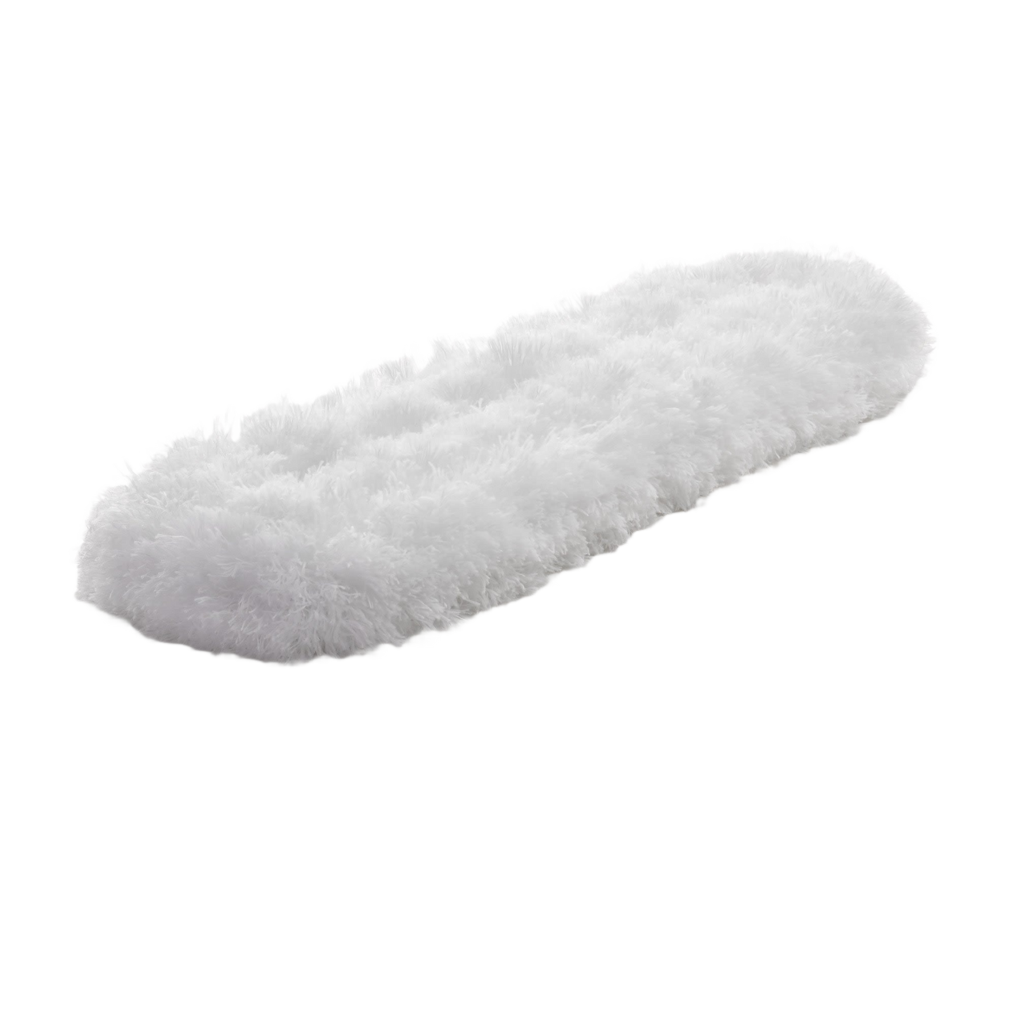 White microfiber replacement duster head for floor and wall cleaning in dust management and cleaning tools collections
