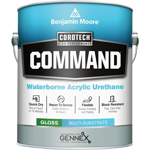 Benjamin Moore waterborne acrylic urethane gloss enamel in 1 gallon for interior paint and home improvement use