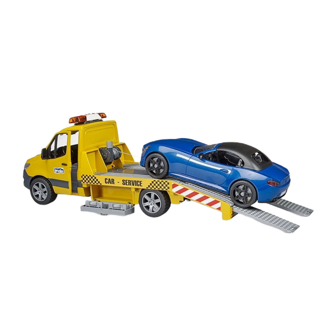 Bruder MB Sprinter Car Transporter and Bruder Roadster