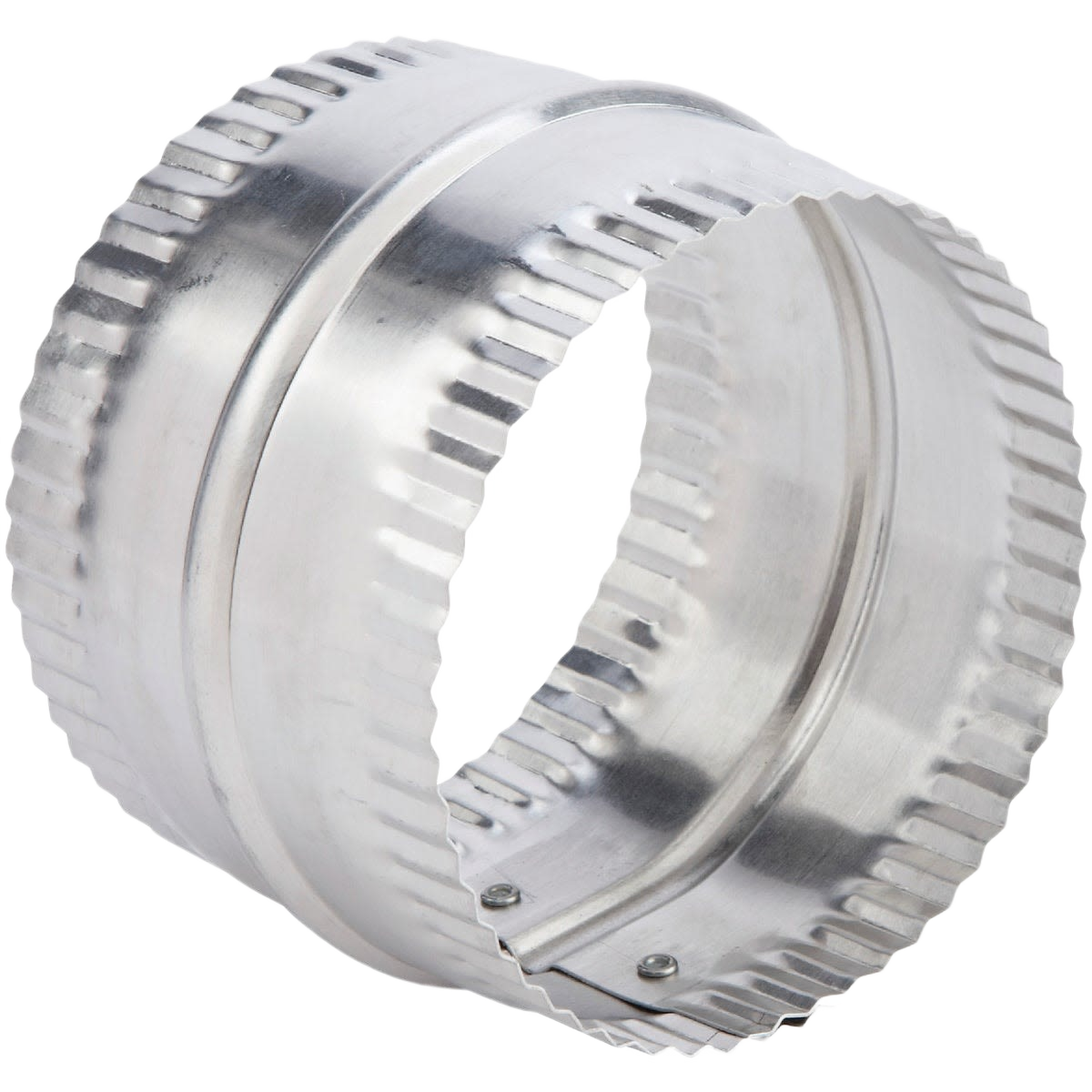 Metal flexible duct connector with crimped edges for HVAC systems in appliance and dryer parts under $50