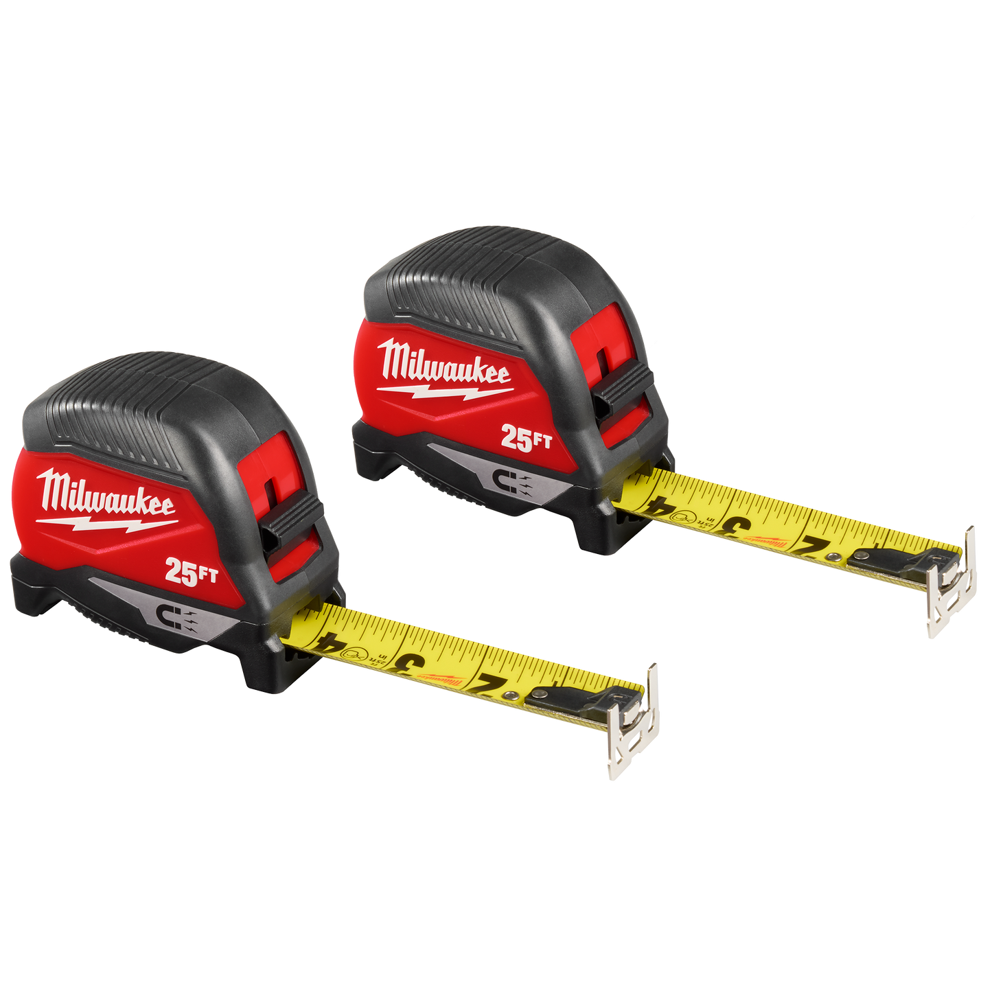 Milwaukee 25' Magnetic Tape Measure (2-Pack)