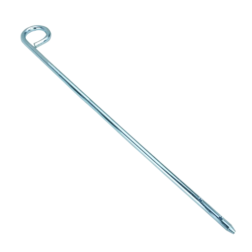 Metal loop-drilled end eye pin for John Deere bagger mounting, ideal for parts and hardware under $50