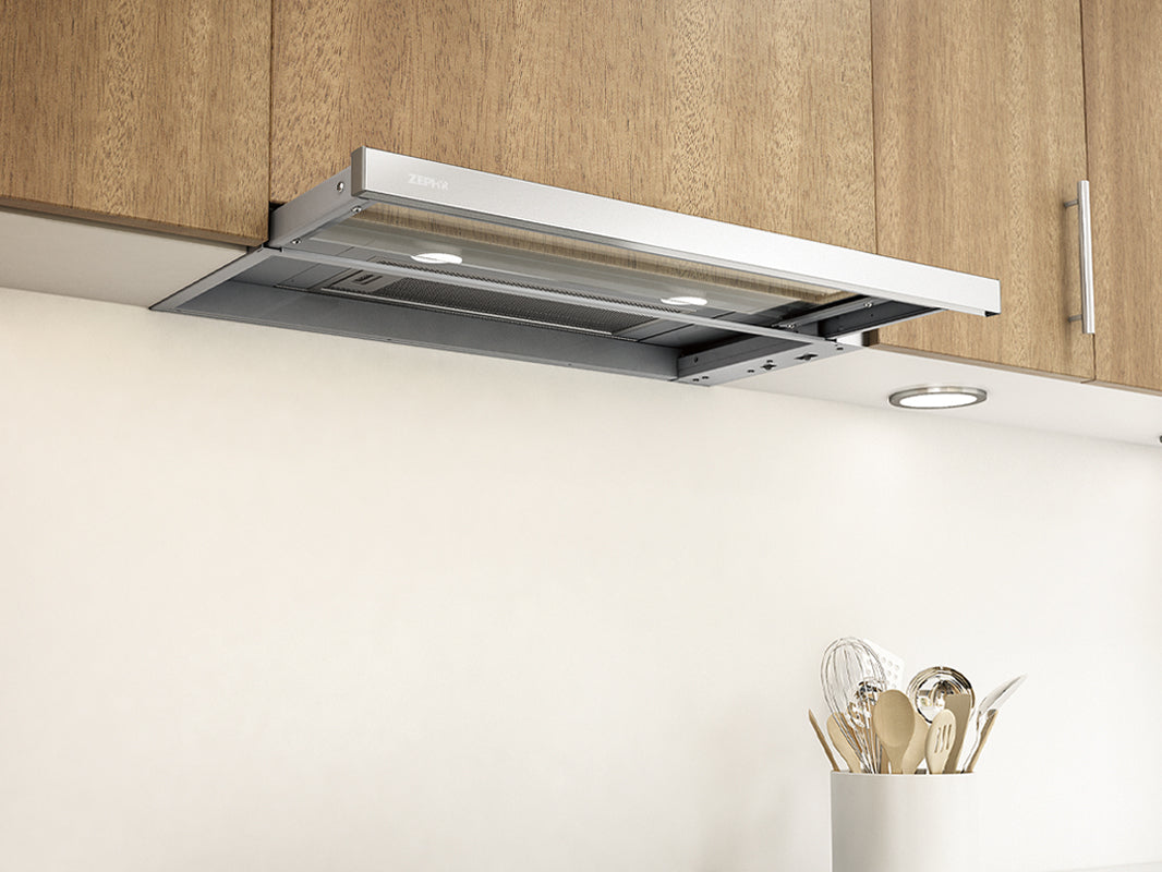 Pisa, UC, 24", Wht+Glass, 290 CFM