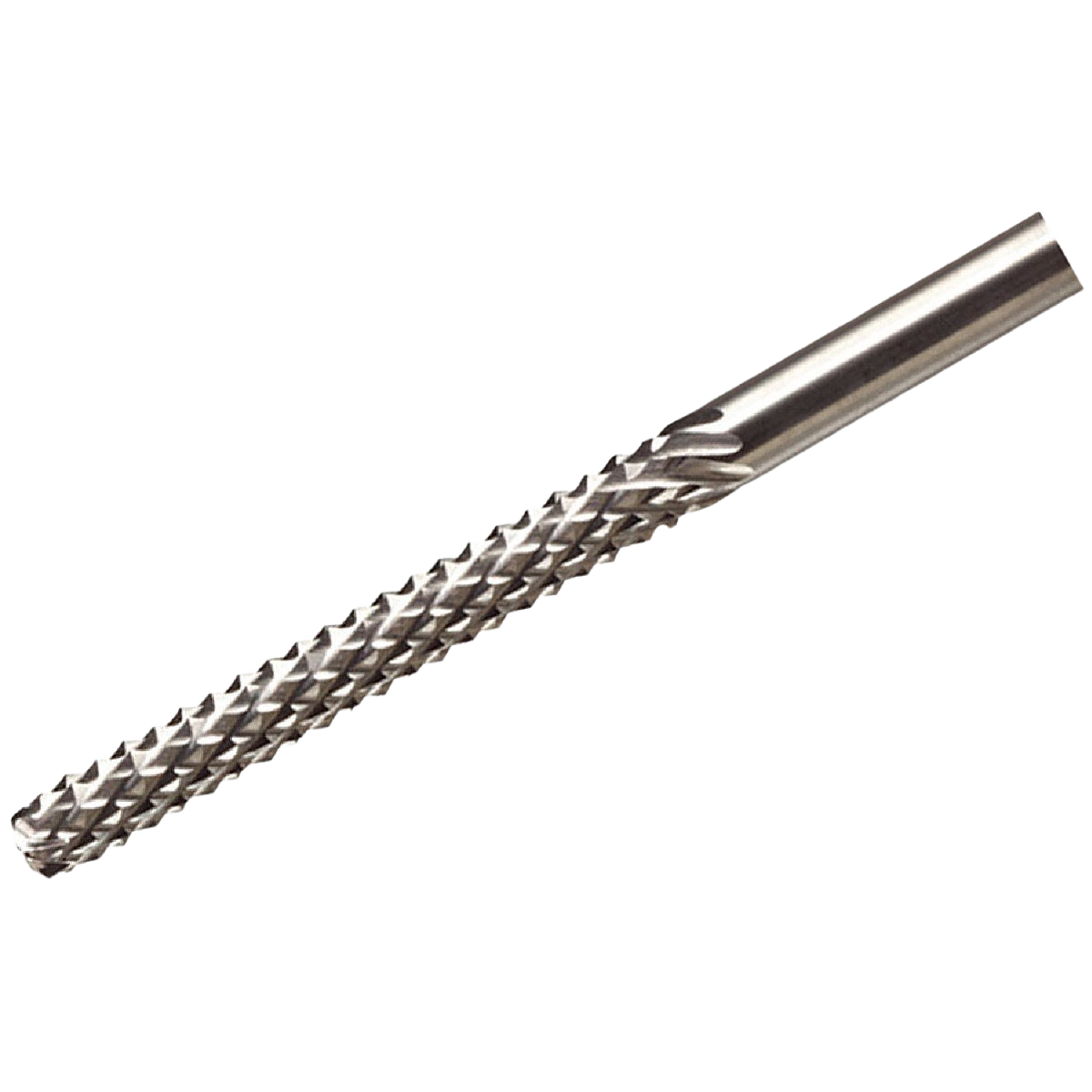 Carbide cutting bit with textured spiral flutes for use in power tool accessories and home improvement tasks