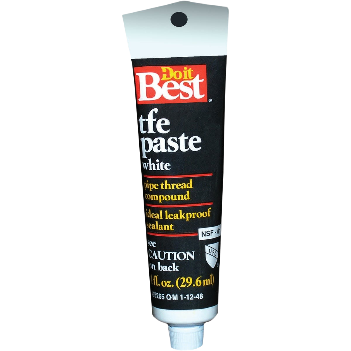 Tube of white TFE paste pipe thread sealant for plumbing projects in home improvement and plumbing accessories collections