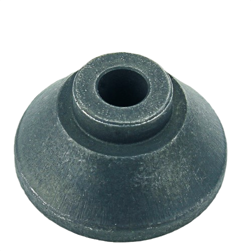 Metal spacer component with central hole designed for machinery fit in John Deere parts and lubricants collection