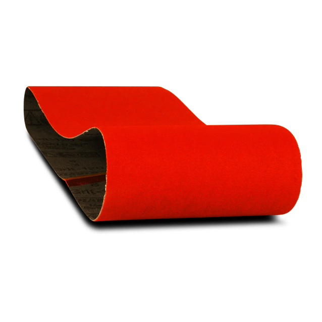 Red zirconium abrasive sanding belt for woodworking tools and home improvement projects under $50