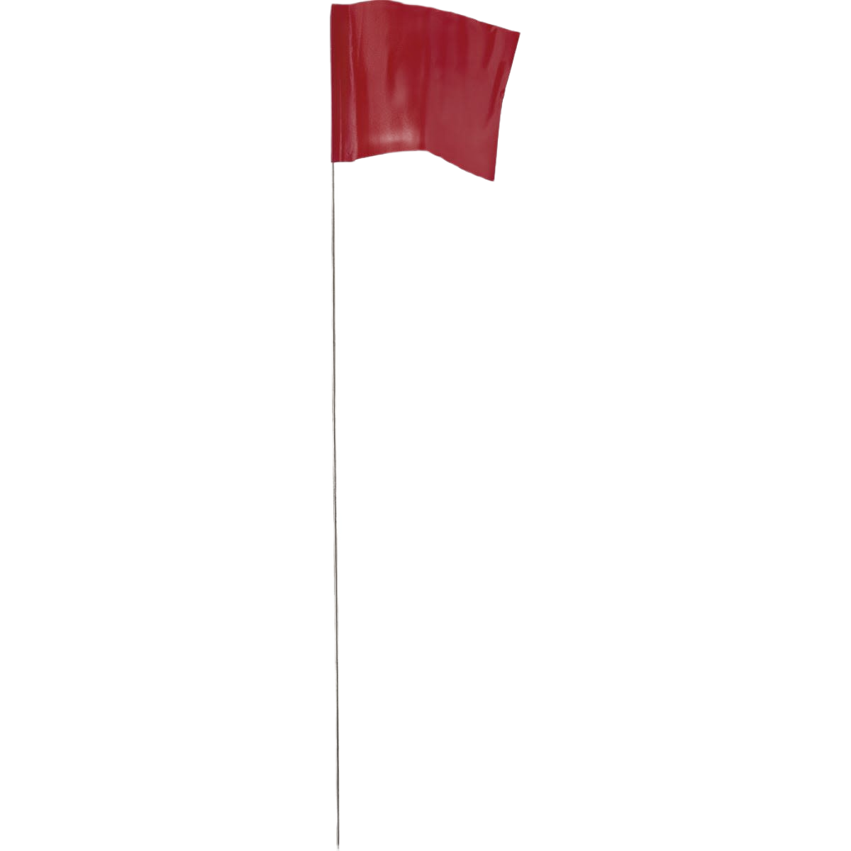 Bright red stake flag on long metal wire for marking areas in hand tools and measuring tools collections under $25
