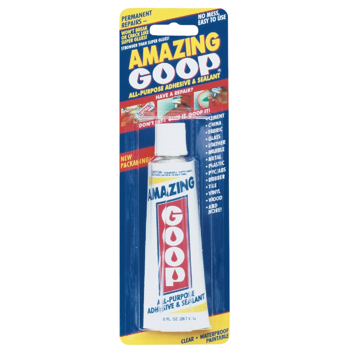 Tube of all-purpose adhesive and sealant in packaging for home improvement and Glue & Adhesives collections
