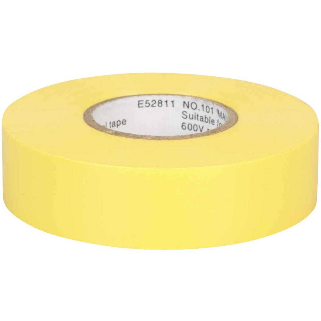 Yellow vinyl electrical tape roll for general purpose insulation in electrical tools and home improvement under $50 collections
