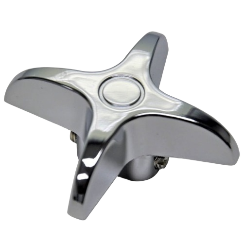 Chrome-plated cross-arm faucet diverter handle for plumbing repair and home improvement projects under $50 collection