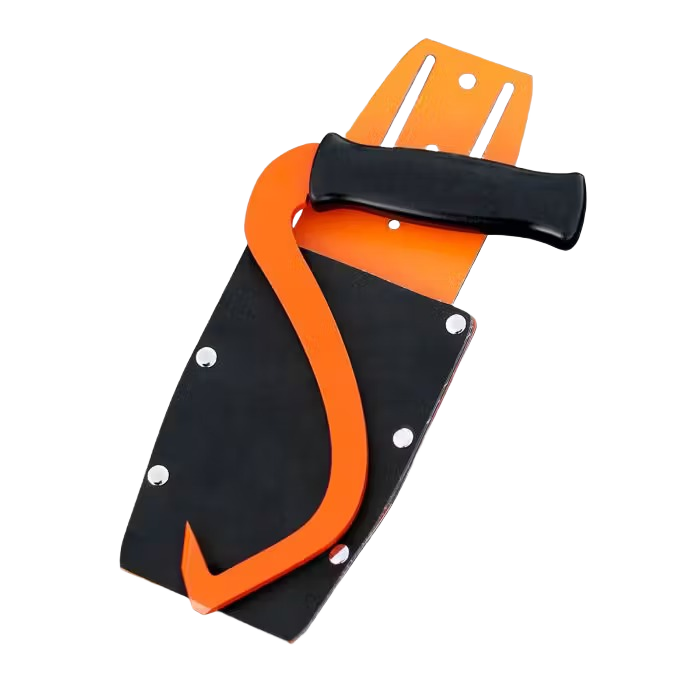 Ergonomic log handling hook with wedge-ground edge and durable sheath in tool accessories and home improvement collections under $50