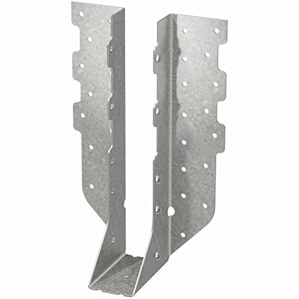 Galvanized steel face mount hanger for securing 2x10 lumber in home improvement and building materials collections
