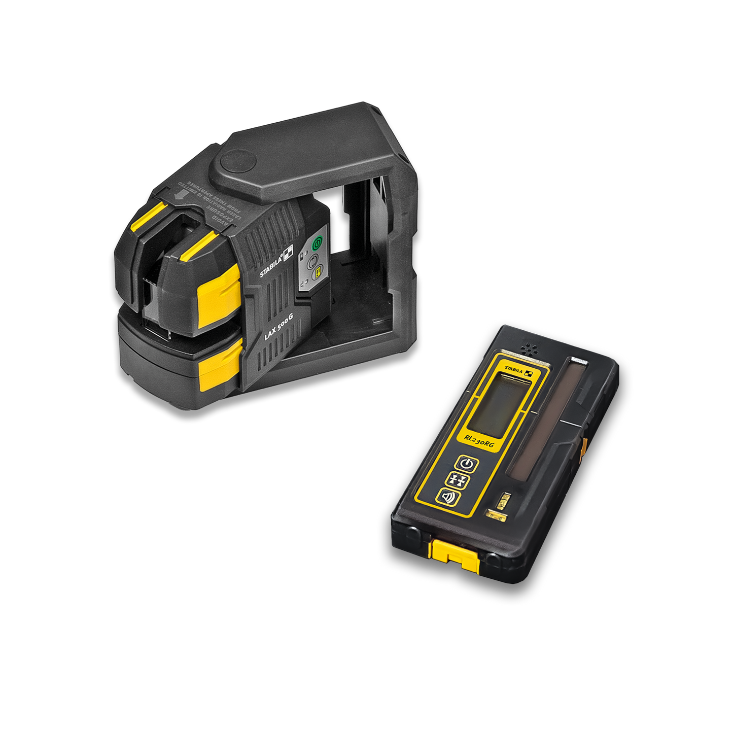 Stabila Stabila LAX 500 G + REC 230 RG Cross-Line & Plumb Dots Laser & Line Receiver Kit
